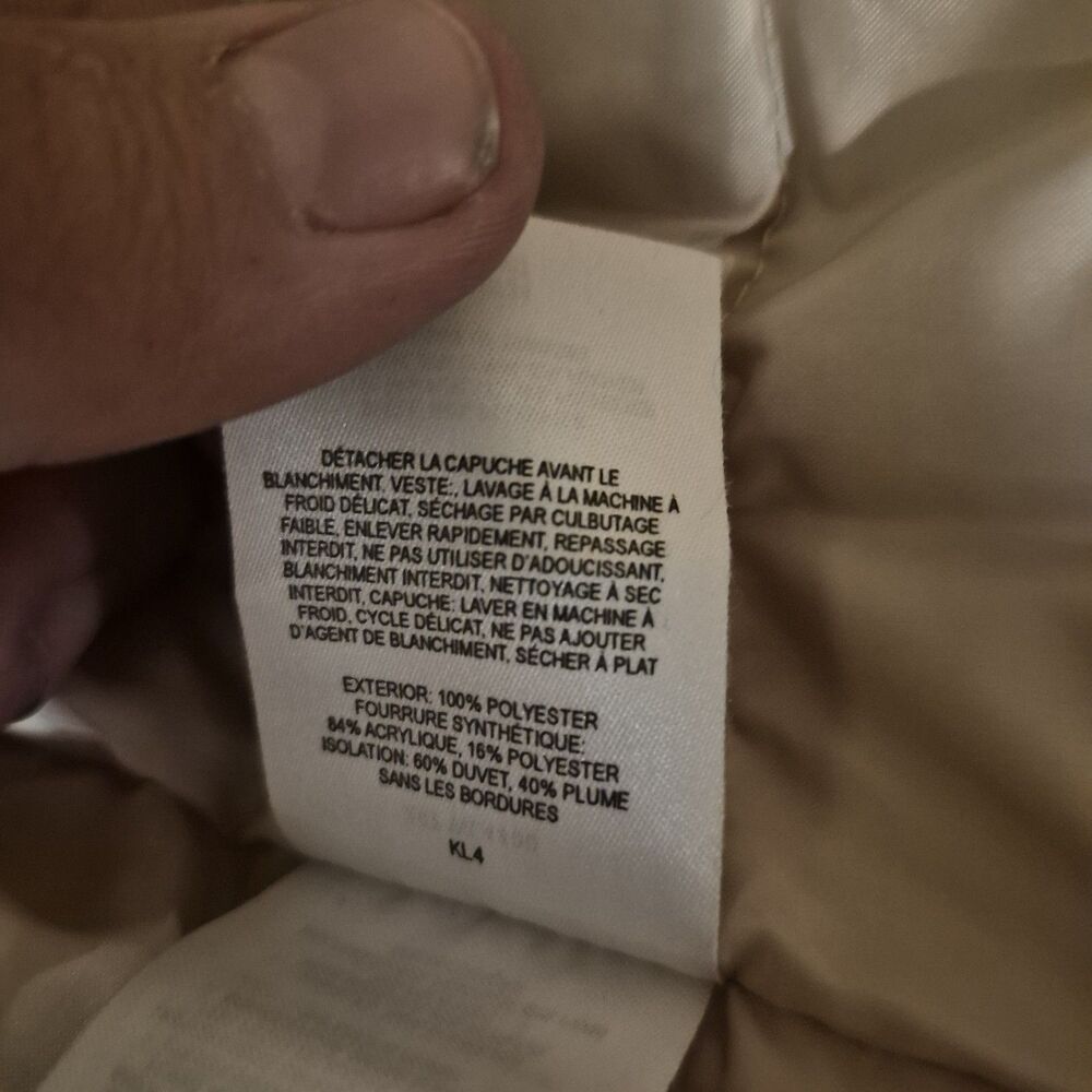 Columbia Women’s Medium White Down Winter Coat XCO Detachable Hood - Picture 12 of 16